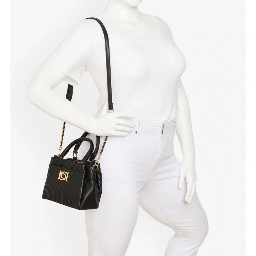 Black Bebe small Hazel Satchel NWT